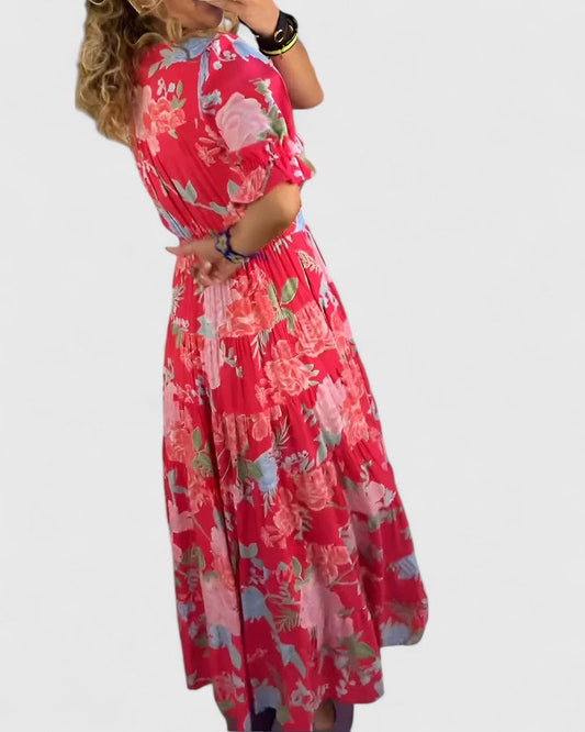 Chloe | Empire Waist Floral Maxi Dress
