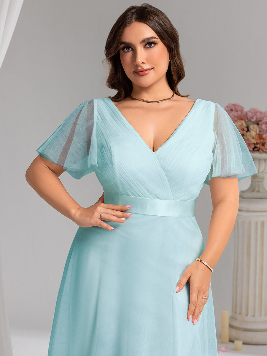 Fátima | Vestido Largo de Talle Imperio con Manga Mariposa