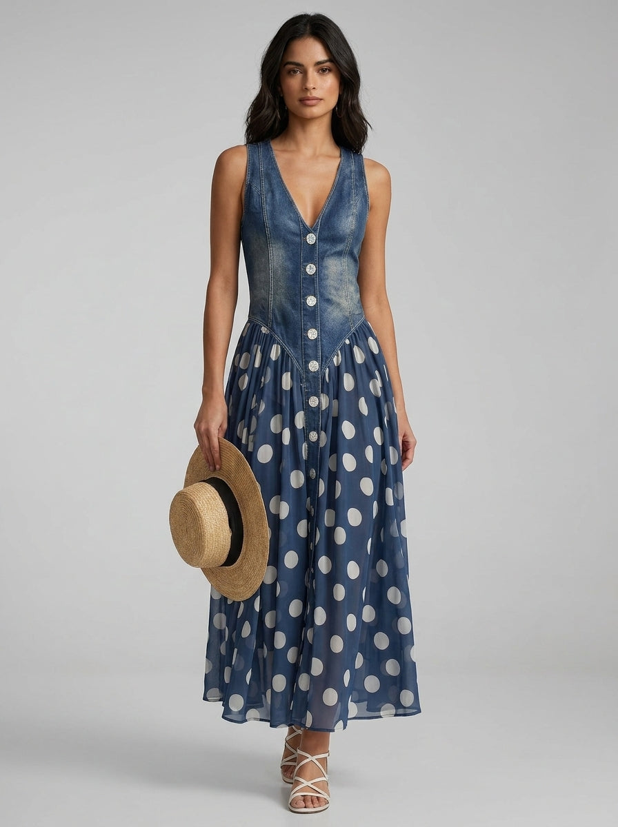 Jasmina | Vestido Midi de Denim