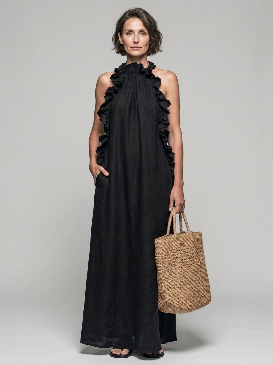 Lua | Vestido Maxi con Bolsillos