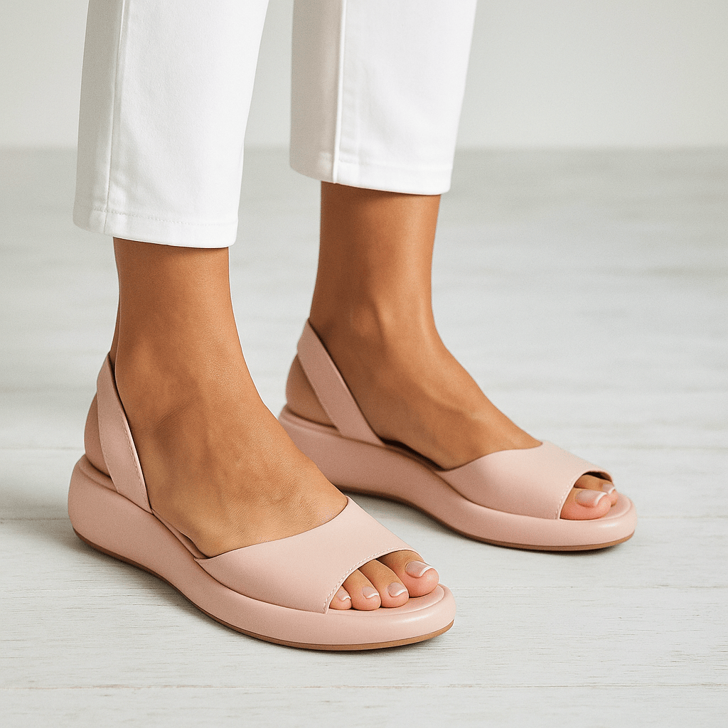 Siena | Sandalias de Cuero con Suela Ortopédica Acolchada