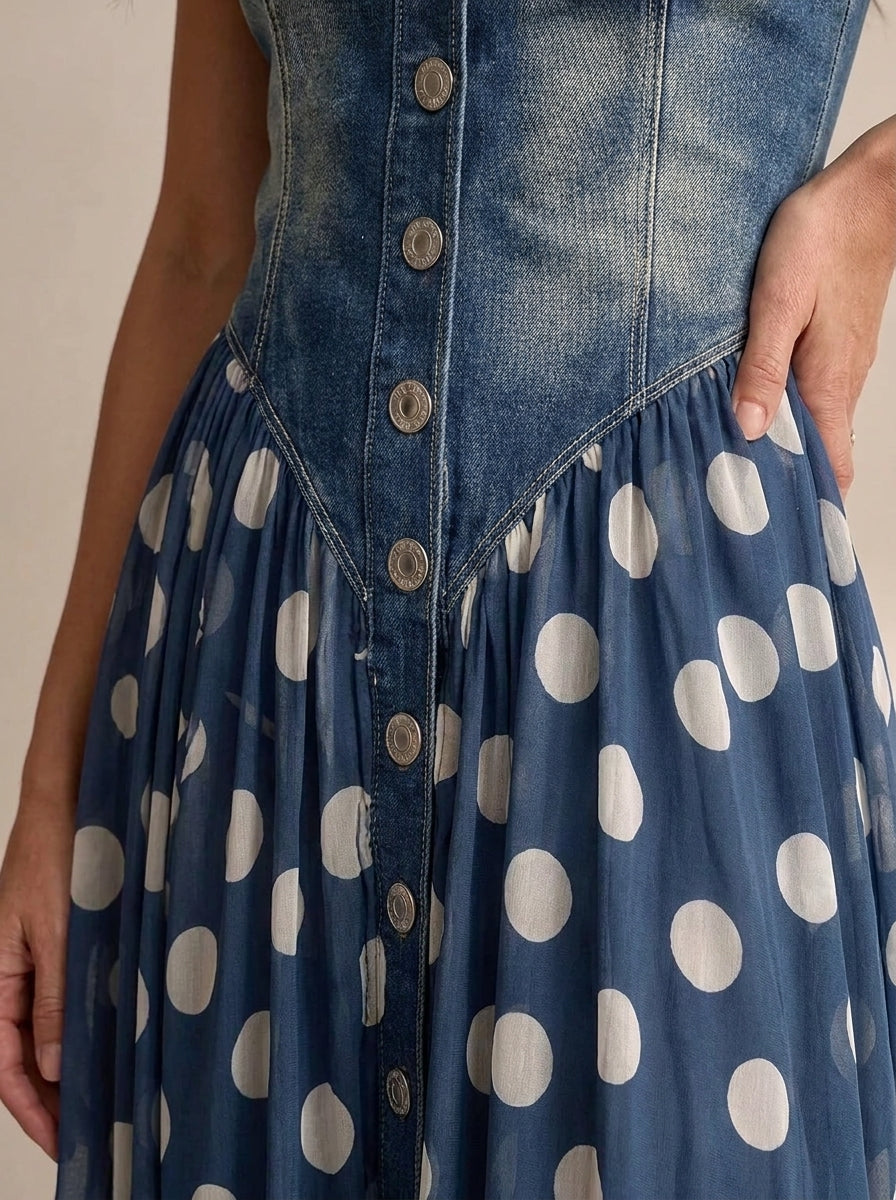 Jasmina | Vestido Midi de Denim