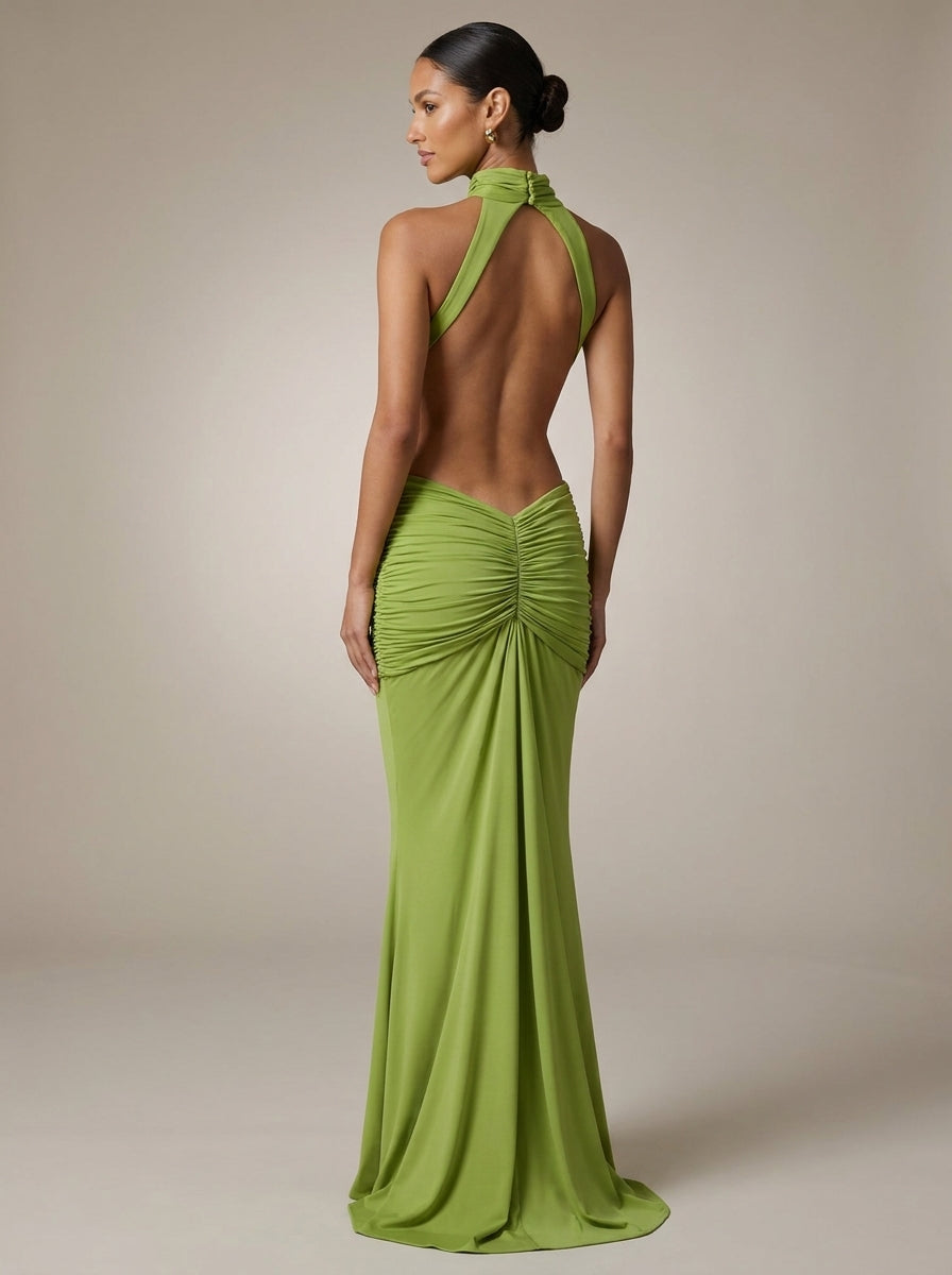Olalla | Vestido Largo Sirena con Espalda Descubierta