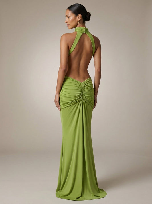 Olalla | Vestido Largo Sirena con Espalda Descubierta
