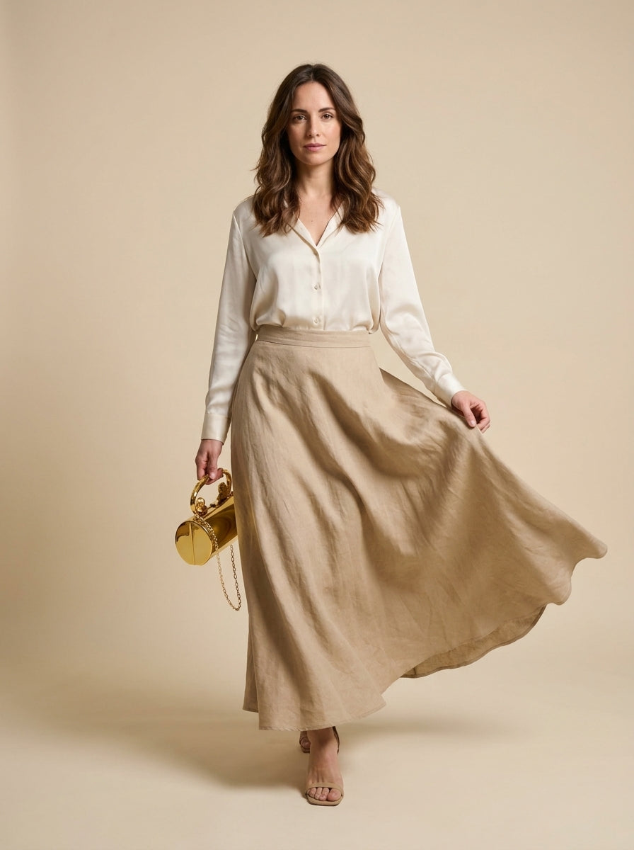 Blanca | Clutch con Asa de León