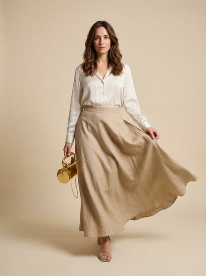Blanca | Clutch con Asa de León
