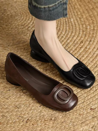 Lara| Leather Flats