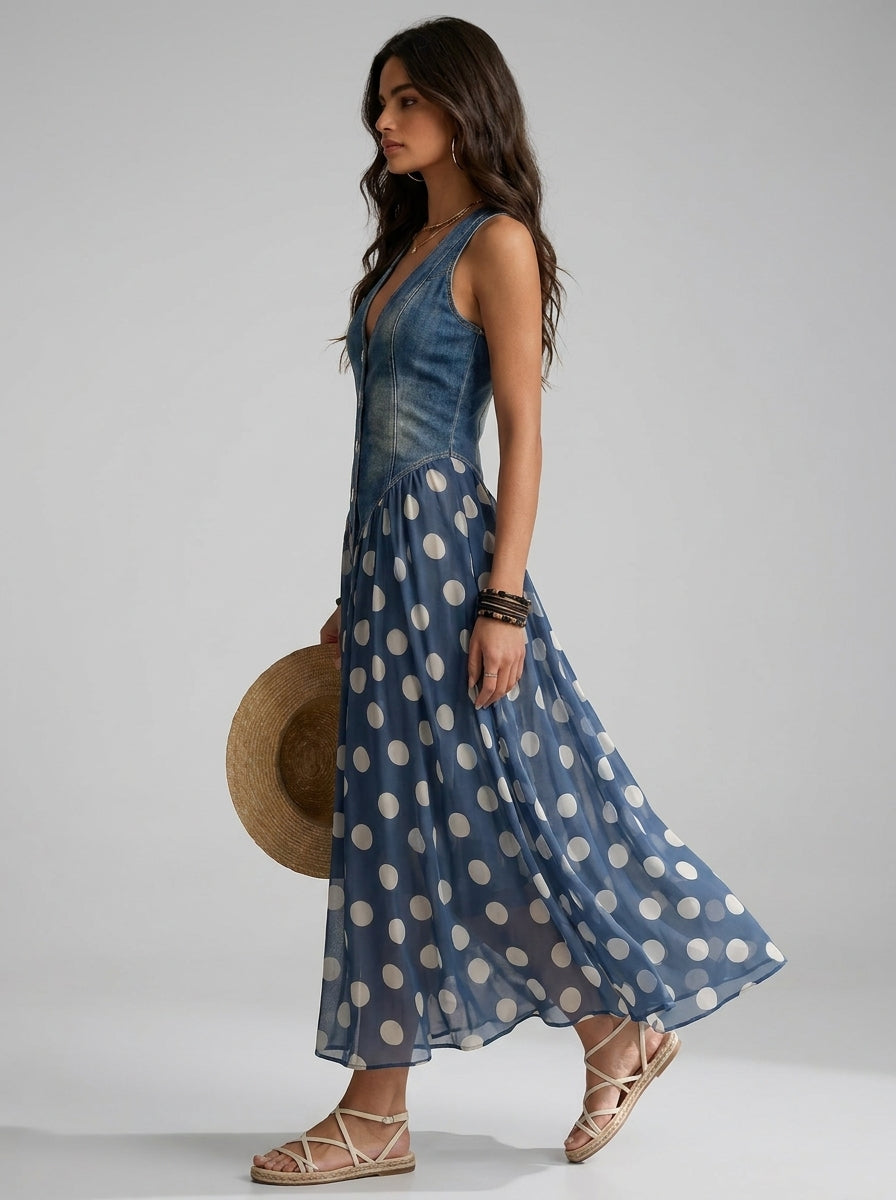 Jasmina | Vestido Midi de Denim
