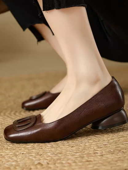 Lara| Leather Flats