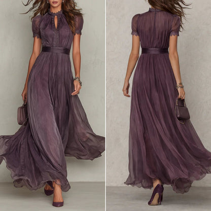 Sofía | Vestido Solène de Tejido Fluido con Detalles de Encaje