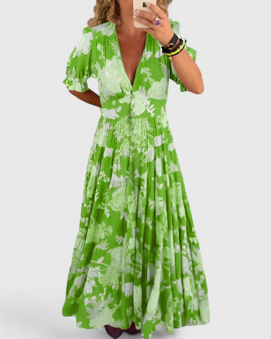 Chloe | Empire Waist Floral Maxi Dress