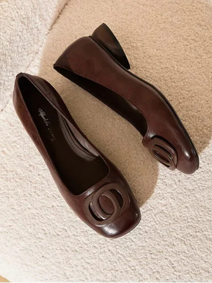 Lara| Leather Flats