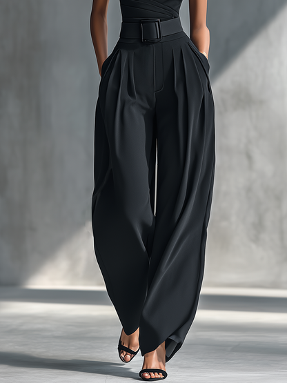 Marta | Conjunto de Top de Punto y Pantalón de Acetato