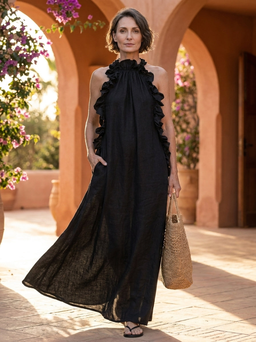 Lua | Vestido Maxi con Bolsillos