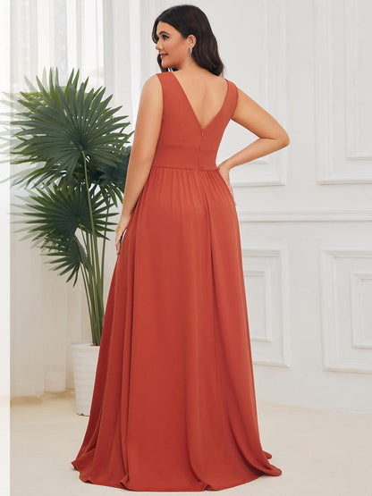 Maite | Vestido Largo Plisado con Talle Ceñido