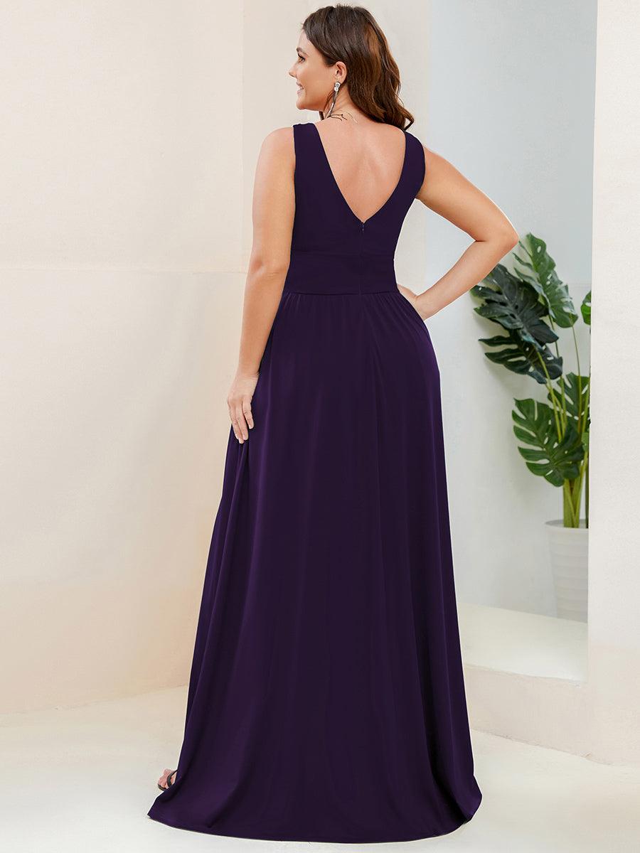 Maite | Vestido Largo Plisado con Talle Ceñido