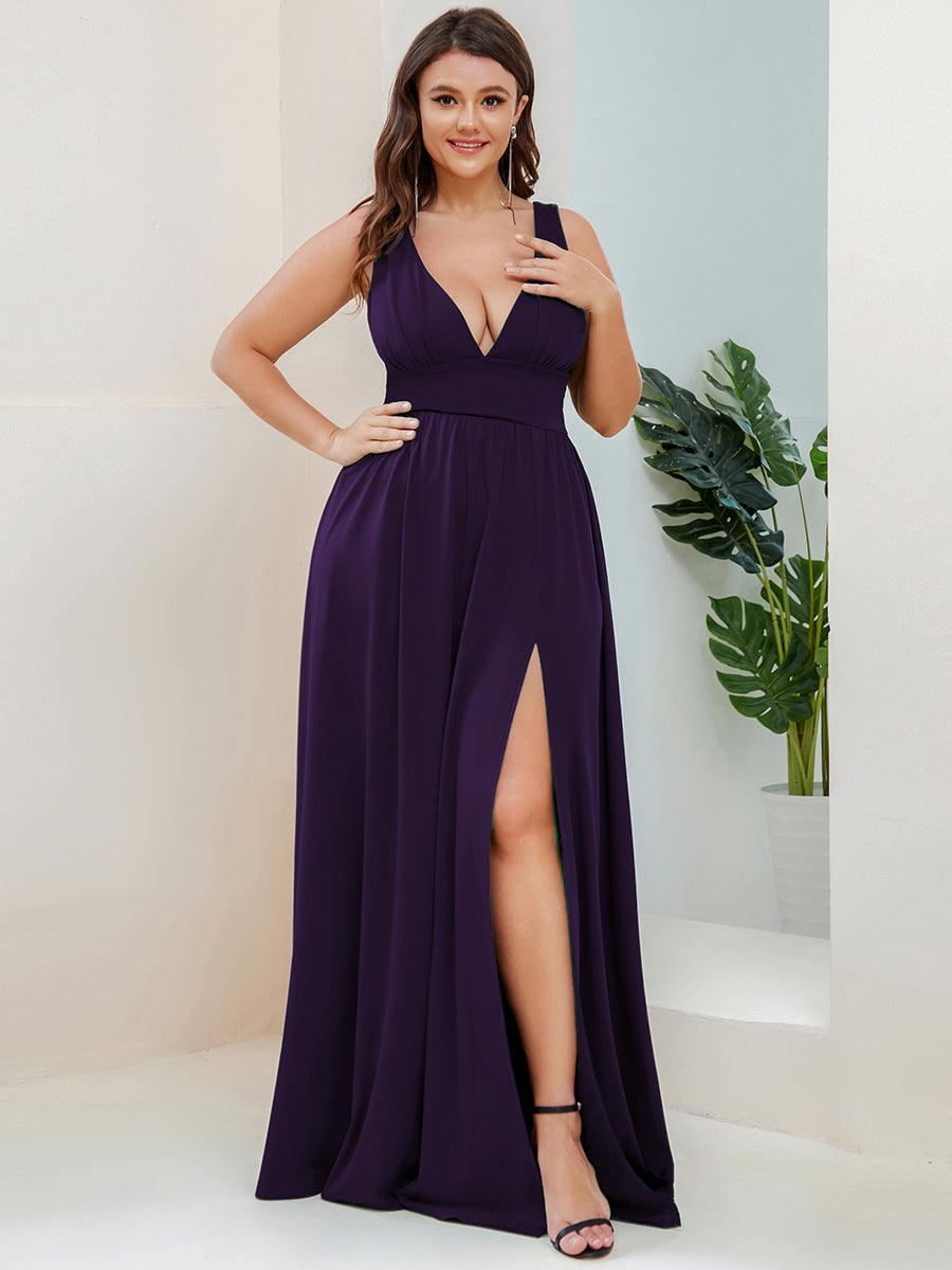 Maite | Vestido Largo Plisado con Talle Ceñido