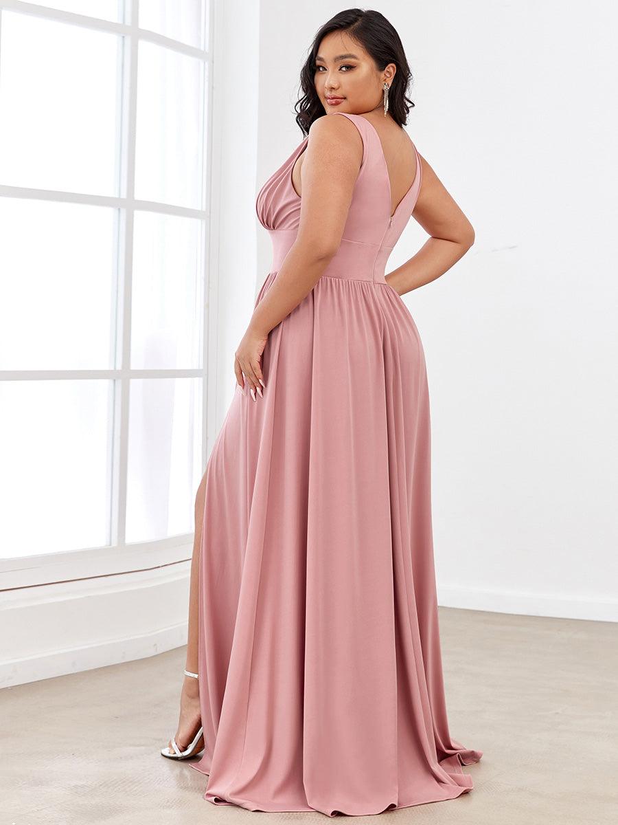 Maite | Vestido Largo Plisado con Talle Ceñido