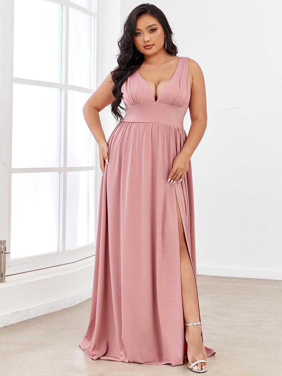Maite | Vestido Largo Plisado con Talle Ceñido