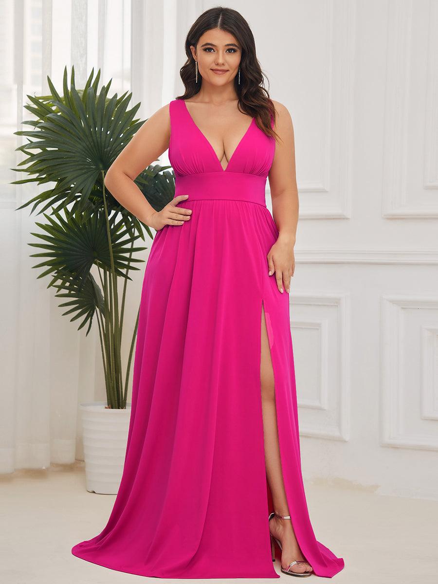 Maite | Vestido Largo Plisado con Talle Ceñido