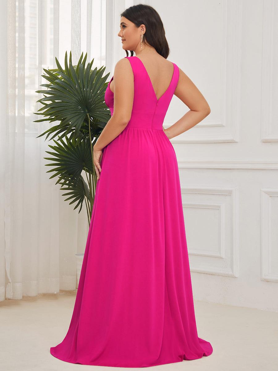 Maite | Vestido Largo Plisado con Talle Ceñido