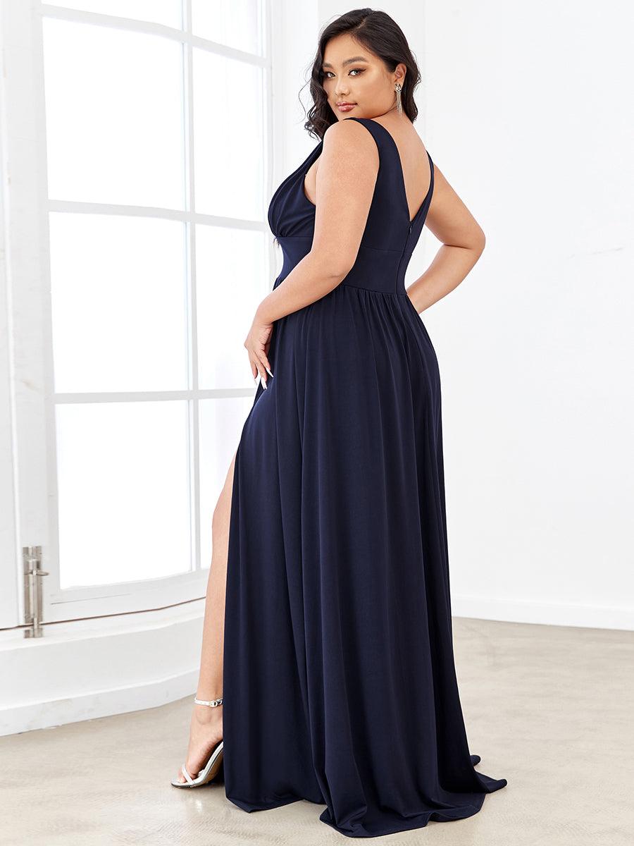 Maite | Vestido Largo Plisado con Talle Ceñido