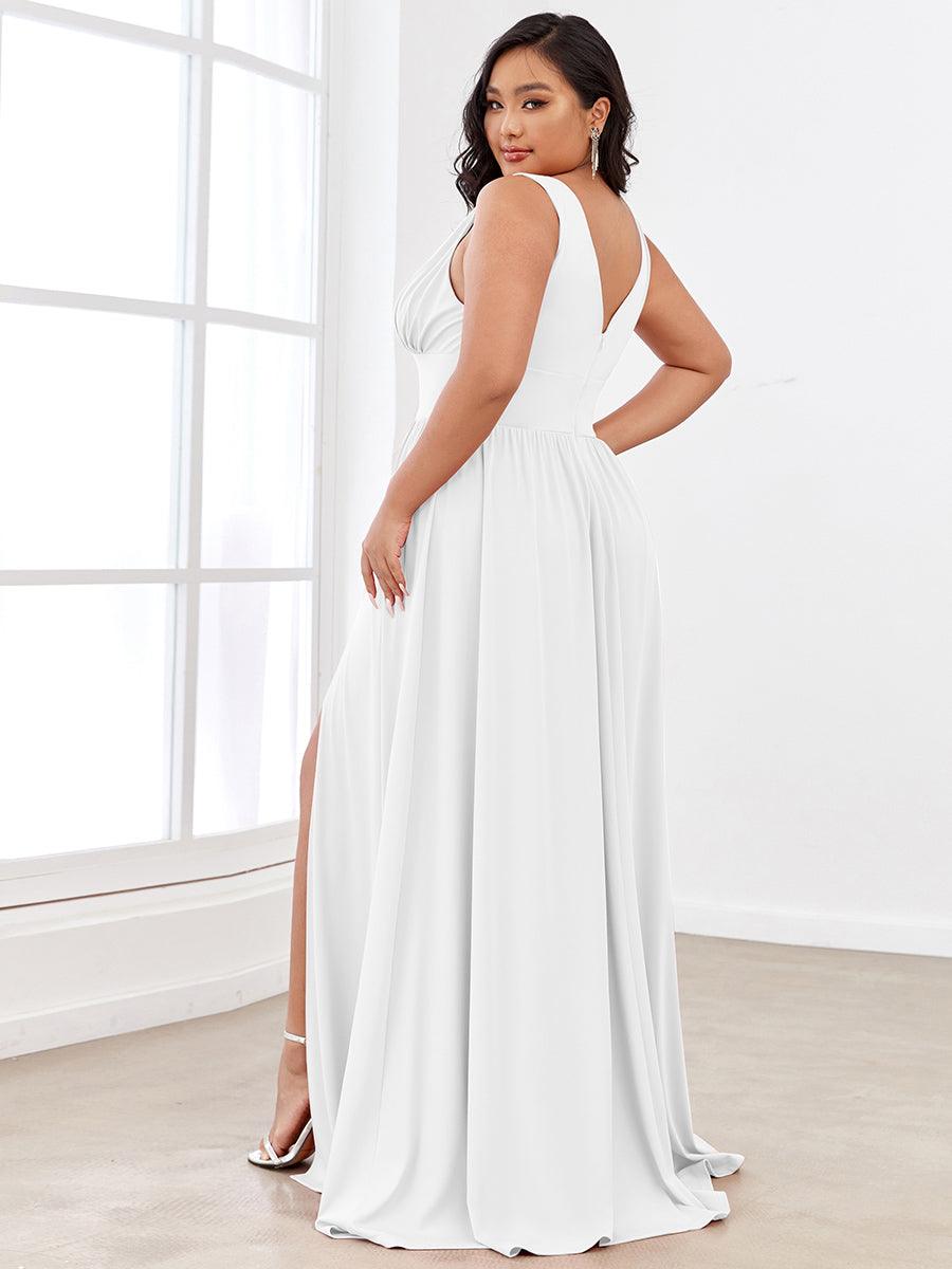 Maite | Vestido Largo Plisado con Talle Ceñido