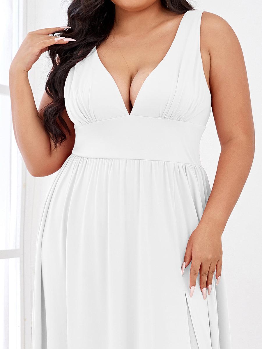 Maite | Vestido Largo Plisado con Talle Ceñido