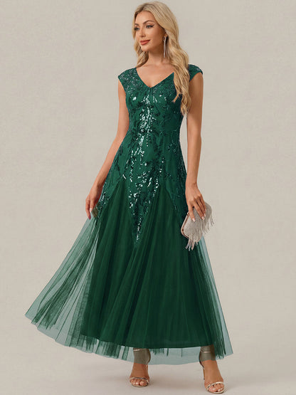 Salomé | Vestido Largo de Tul Bordado