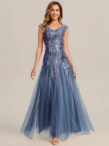Salomé | Vestido Largo de Tul Bordado