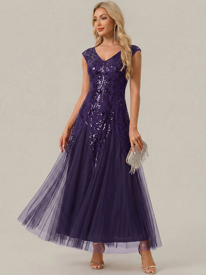 Salomé | Vestido Largo de Tul Bordado