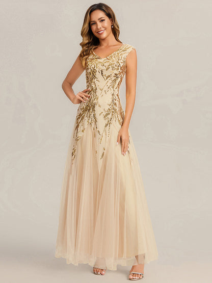 Salomé | Vestido Largo de Tul Bordado