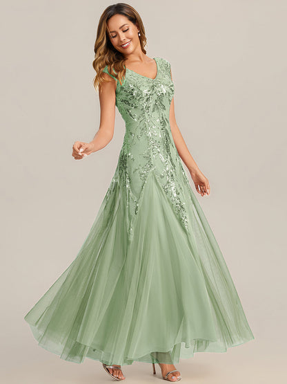 Salomé | Vestido Largo de Tul Bordado
