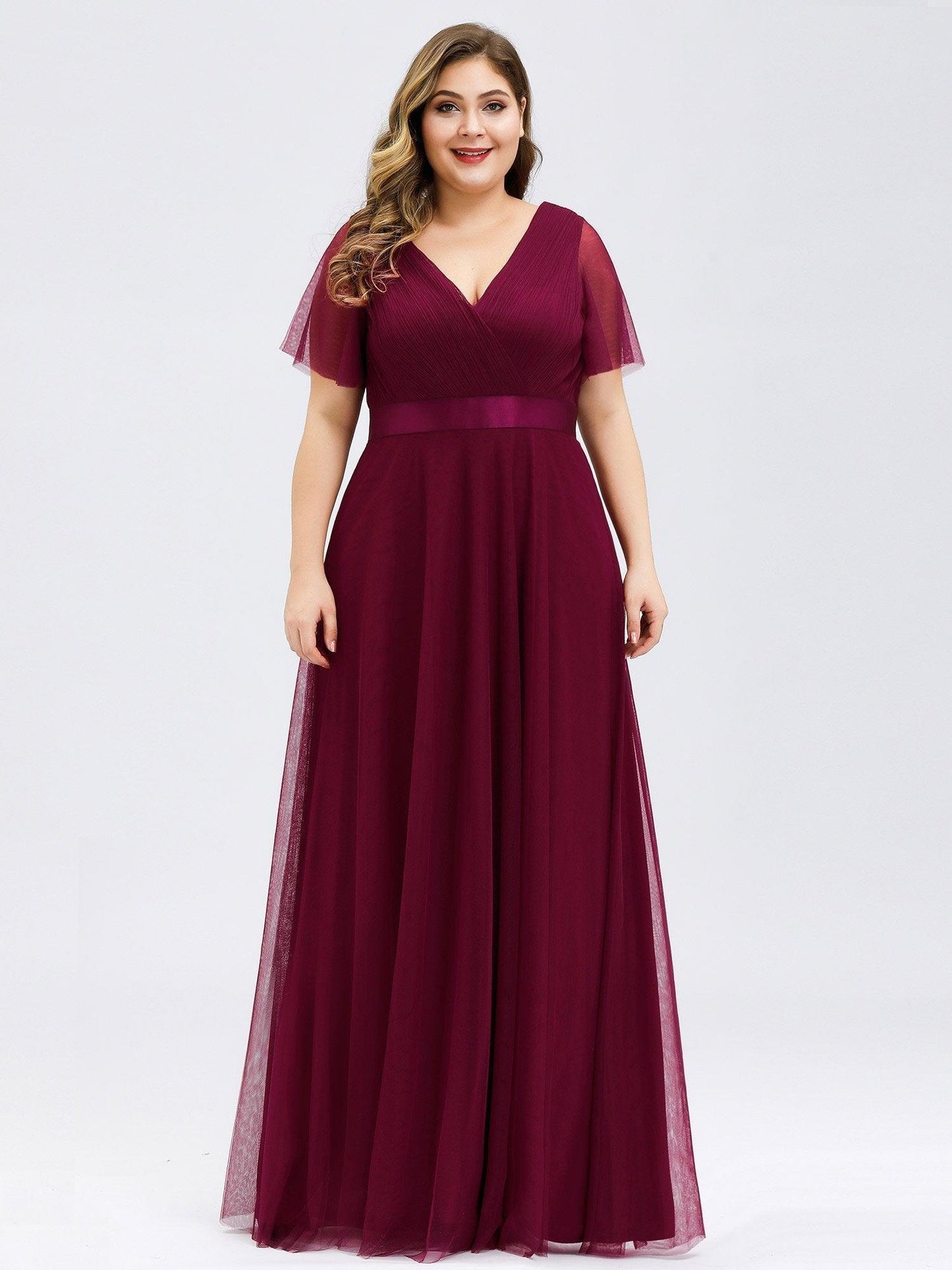Fátima | Vestido Largo de Talle Imperio con Manga Mariposa