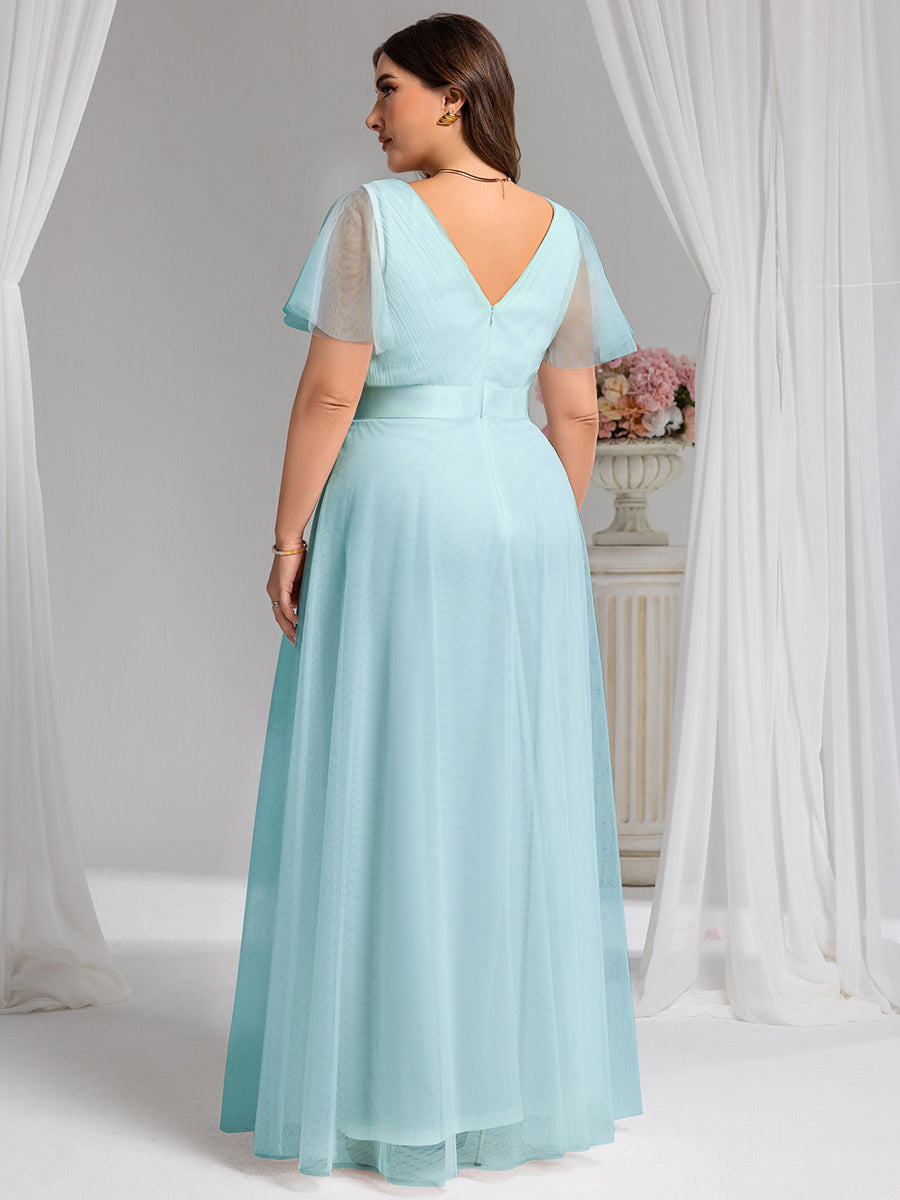 Fátima | Vestido Largo de Talle Imperio con Manga Mariposa