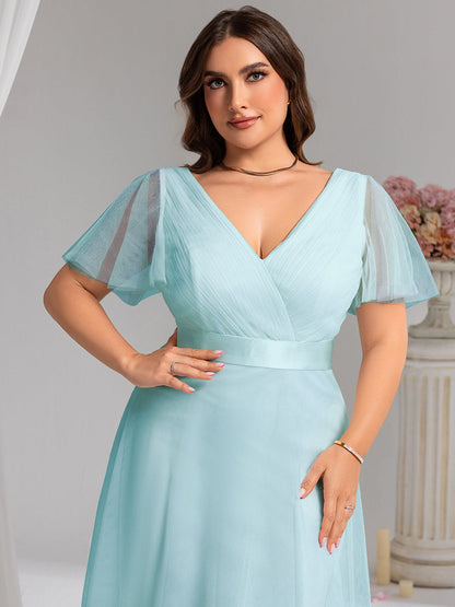 Fátima | Vestido Largo de Talle Imperio con Manga Mariposa
