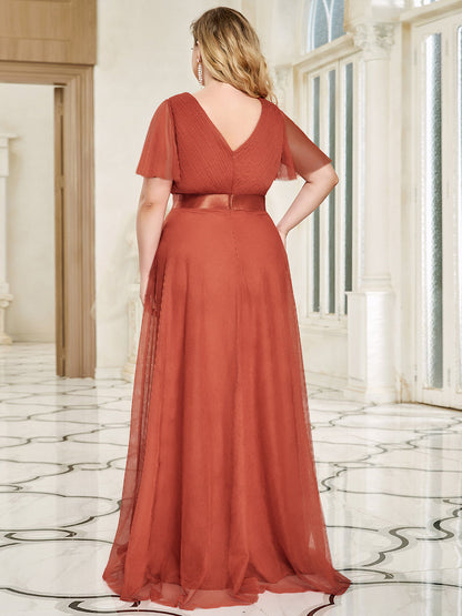 Fátima | Vestido Largo de Talle Imperio con Manga Mariposa