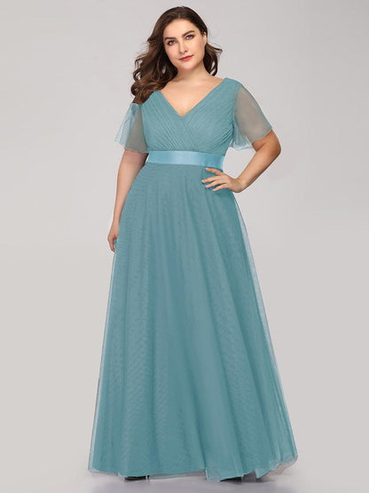 Fátima | Vestido Largo de Talle Imperio con Manga Mariposa