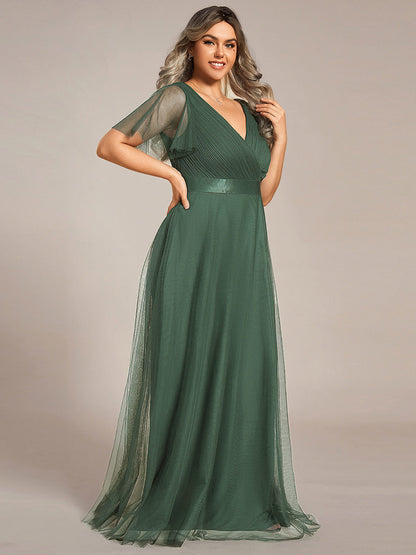 Fátima | Vestido Largo de Talle Imperio con Manga Mariposa