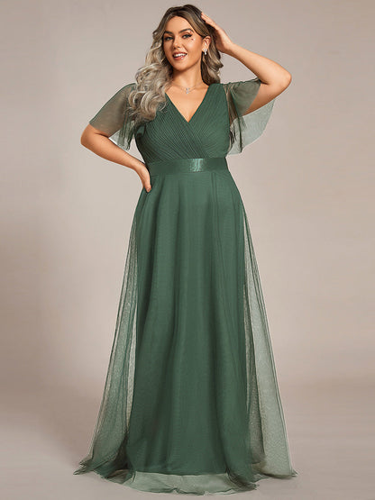 Fátima | Vestido Largo de Talle Imperio con Manga Mariposa