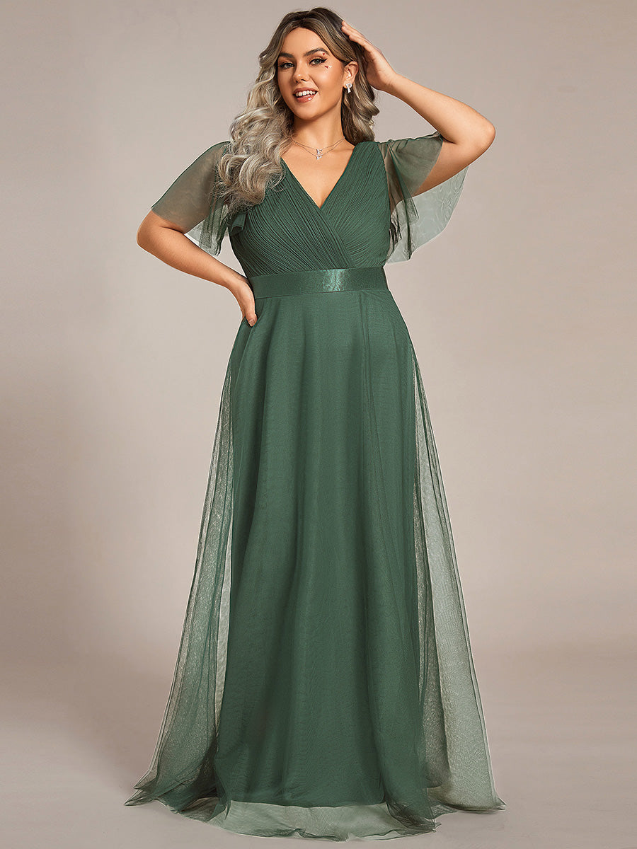 Fátima | Vestido Largo de Talle Imperio con Manga Mariposa