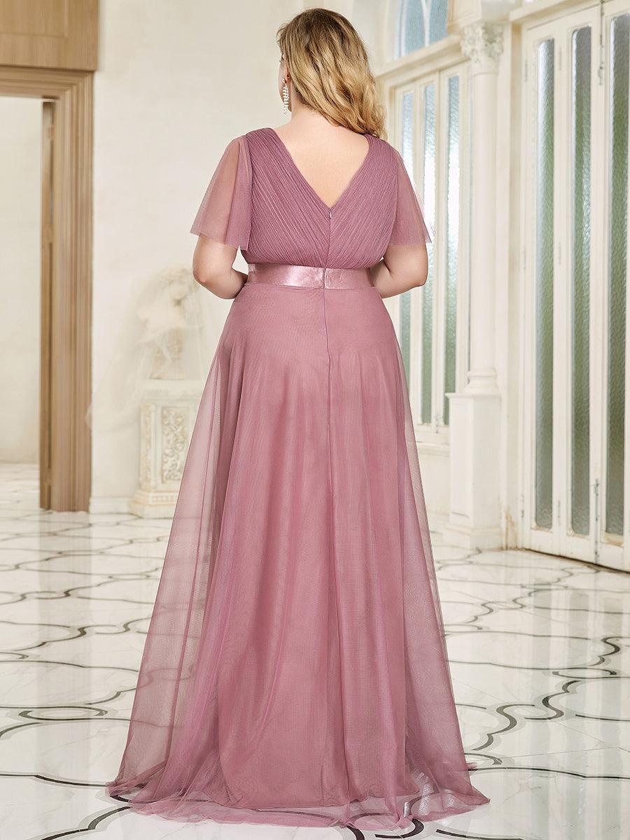 Fátima | Vestido Largo de Talle Imperio con Manga Mariposa