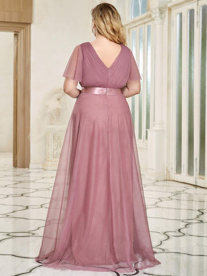 Fátima | Vestido Largo de Talle Imperio con Manga Mariposa