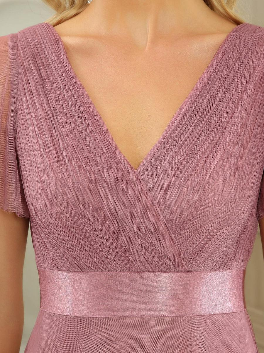 Fátima | Vestido Largo de Talle Imperio con Manga Mariposa