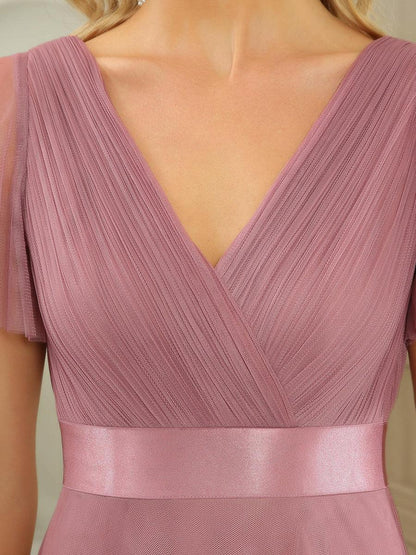 Fátima | Vestido Largo de Talle Imperio con Manga Mariposa