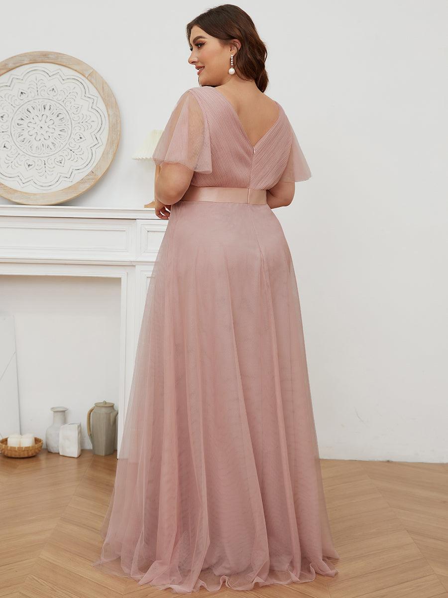 Fátima | Vestido Largo de Talle Imperio con Manga Mariposa