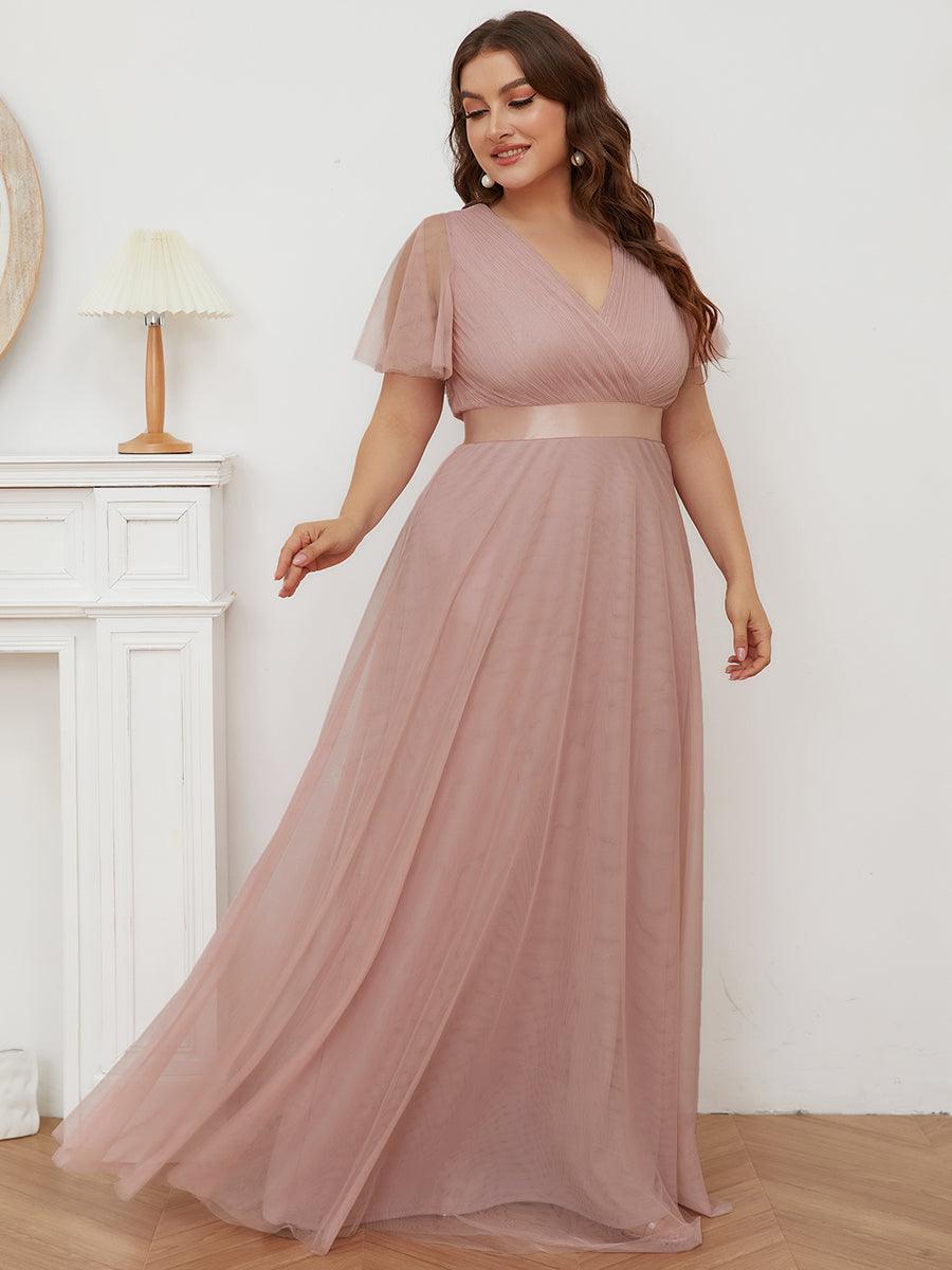 Fátima | Vestido Largo de Talle Imperio con Manga Mariposa