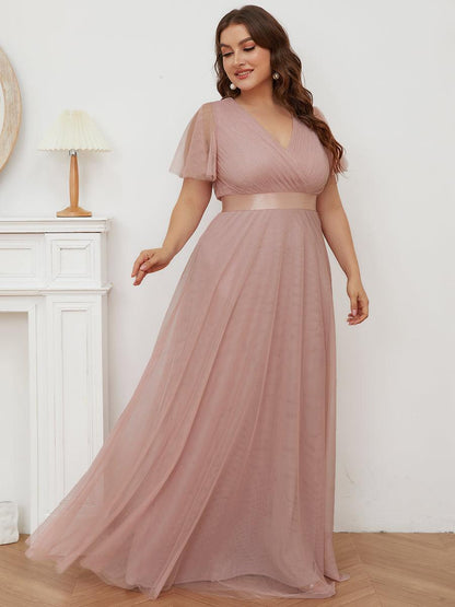 Fátima | Vestido Largo de Talle Imperio con Manga Mariposa