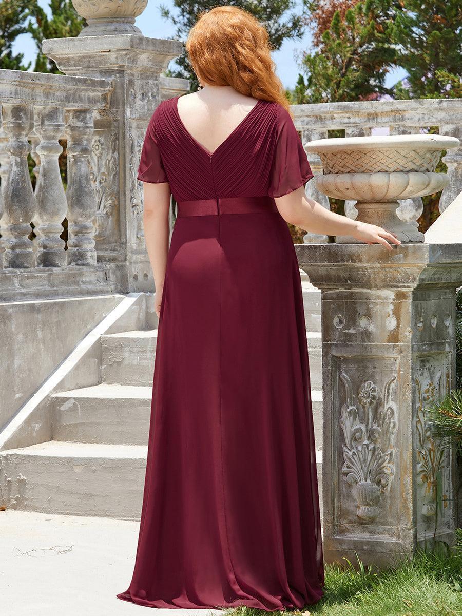 Mónica | Vestido Largo de Gasa con Talle Imperio