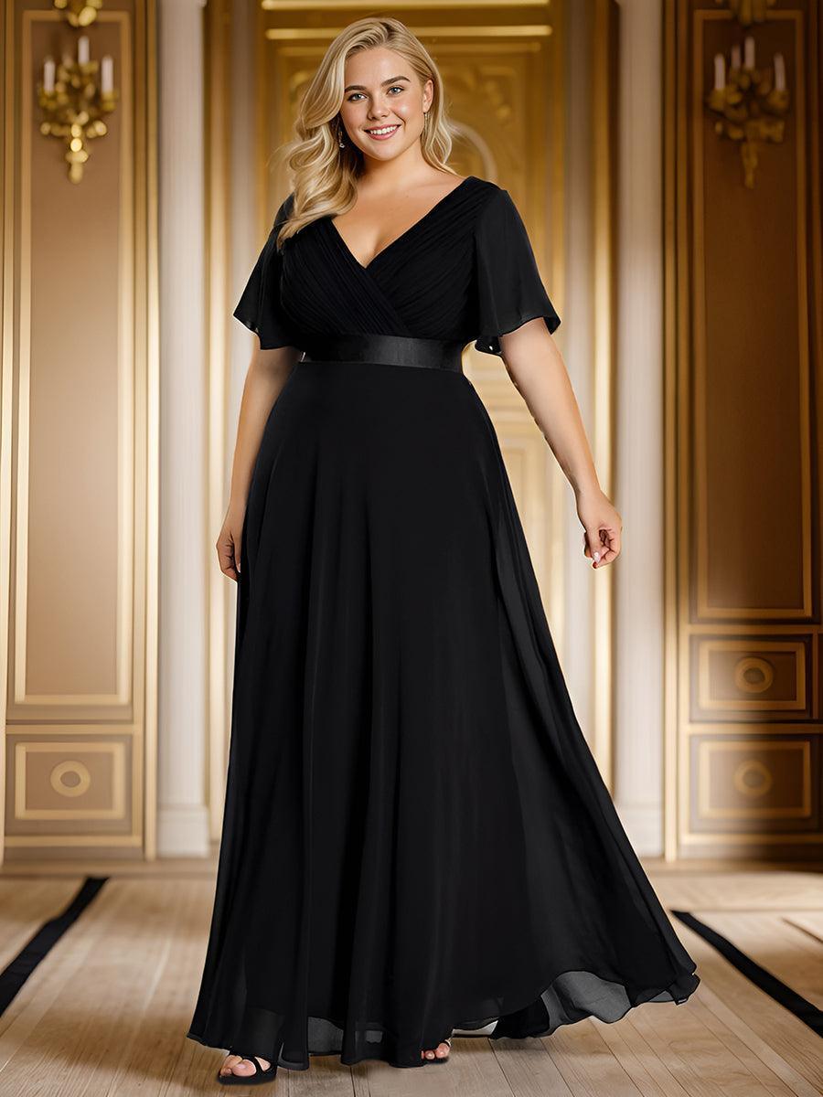 Mónica | Vestido Largo de Gasa con Talle Imperio